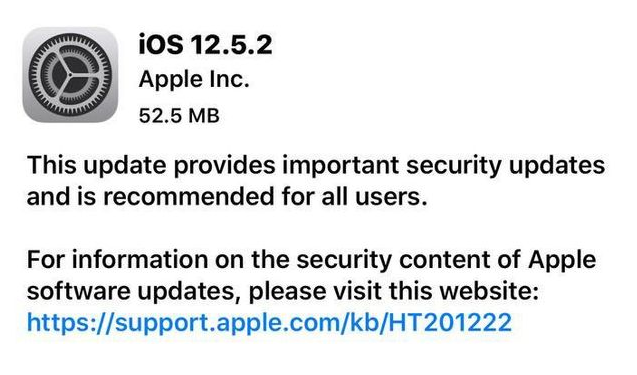 iOS12.5.2发布,建议所有老苹果用户安装