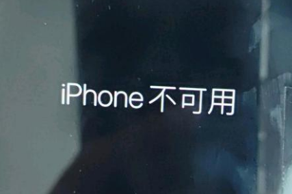 扎赉诺尔苹果服务网点分享锁屏界面显示“iPhone 不可用”如何解决 