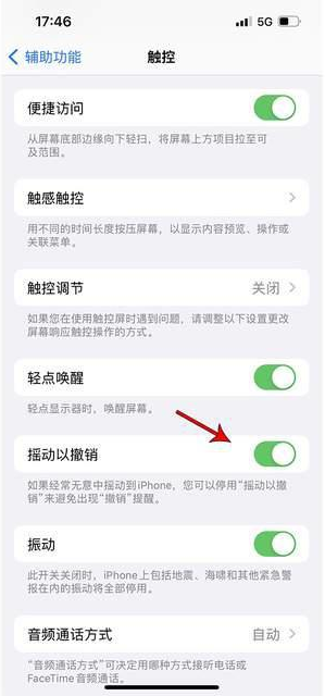 扎赉诺尔苹果手机维修分享iPhone手机如何设置摇一摇删除文字 